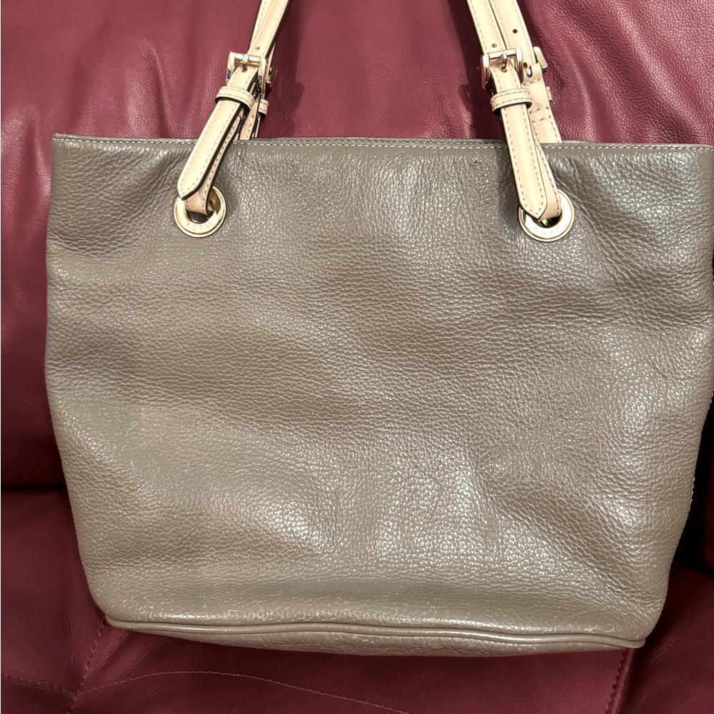 Michael Kors leather tote handbag